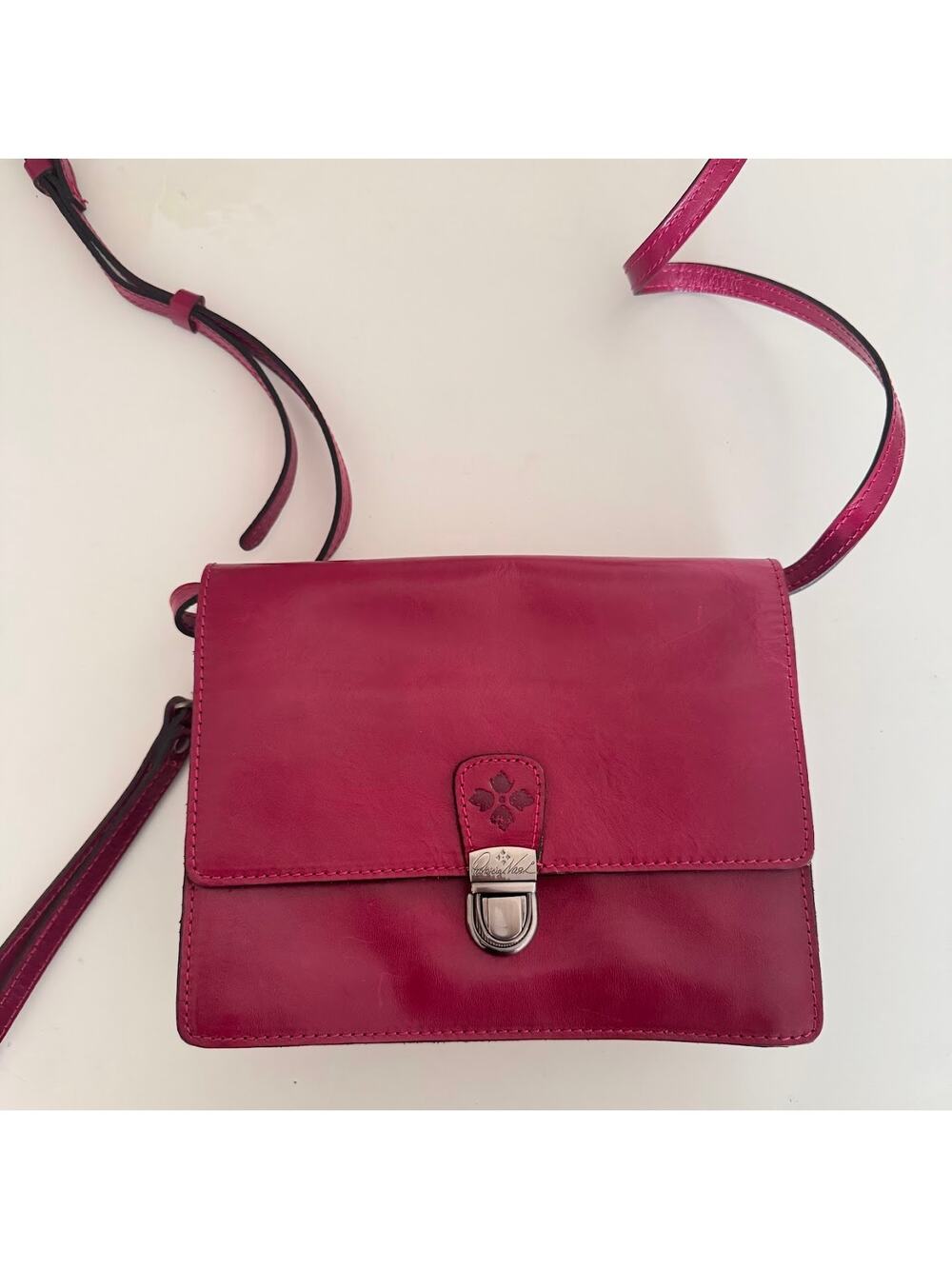 Patricia Nash Lanza Red Crossbody Leather Bag